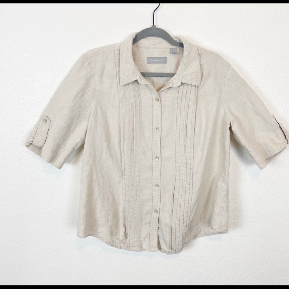 🌟linen button up
